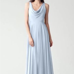 Light blue bridesmaids dress